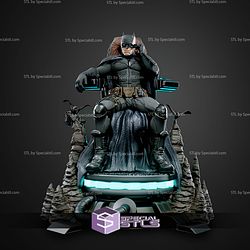 Batman on Throne STL Files