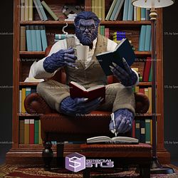 Beast X Men Reading Book STL Files