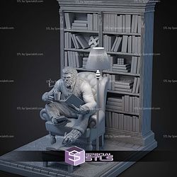 Beast X Men Reading Book STL Files