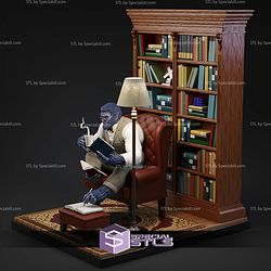 Beast X Men Reading Book STL Files