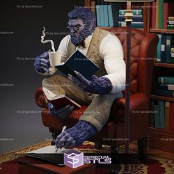 Beast X Men Reading Book STL Files