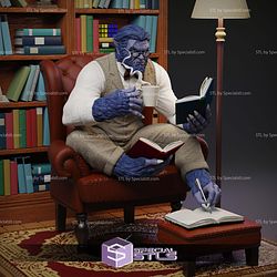 Beast X Men Reading Book STL Files
