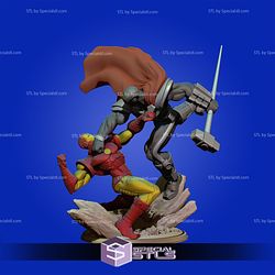 Ironman vs Steel Diorama from Marvel