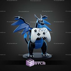 Blue Charizard Controller Holder STL Files