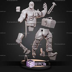 Buff Egineer Team Fortress 2 STL Files