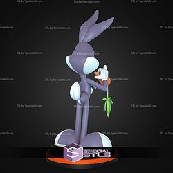 Bugs Rabbit And Carrot 89mm STL Files