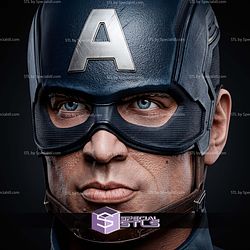 Captain America Winter Soldier Bust 271mm STL Files