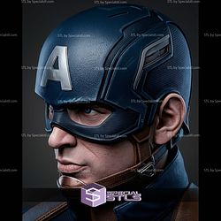Captain America Winter Soldier Bust 271mm STL Files