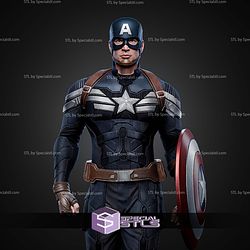 Captain America Winter Soldier Walking 402mm STL Files