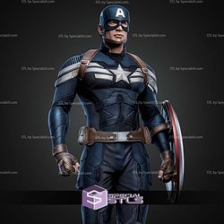 Captain America Winter Soldier Walking 402mm STL Files