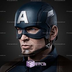 Captain America Winter Soldier Walking 402mm STL Files