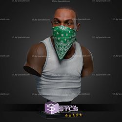 Carl Johnson GTA Bust 123mm STL Files