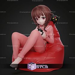 Casual Megumin Konosuba 129mm STL Files