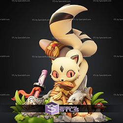 Chibi Kirara Inuyasha 107mm STL Files
