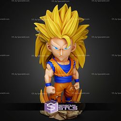 Chibi STL Collection Goku SSJ3