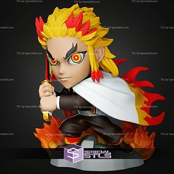 Chibi STL Collection Rengoku Fire