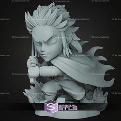 Chibi STL Collection Rengoku Fire