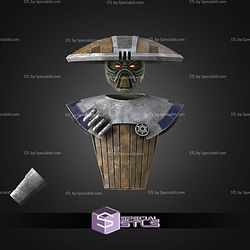 Cosplay STL Files Embo Head Hat and Armor