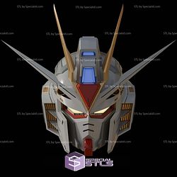 Cosplay STL Files Freedom Gundam Helmet