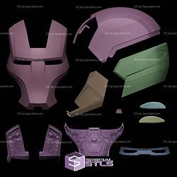Cosplay STL Files Ironman MK16 Helmet