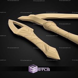 Cosplay STL Files KDA Akali Weapons