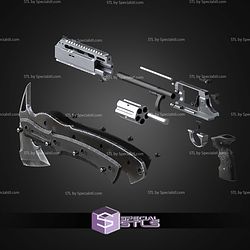 Cosplay STL Files Residual Evil 9 Magnum and Hatchet