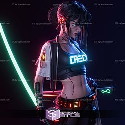 Cyber Samurai Fanart STL Files