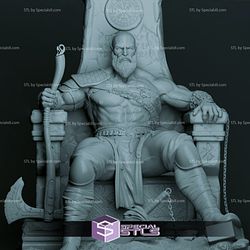 Kratos on Throne V2