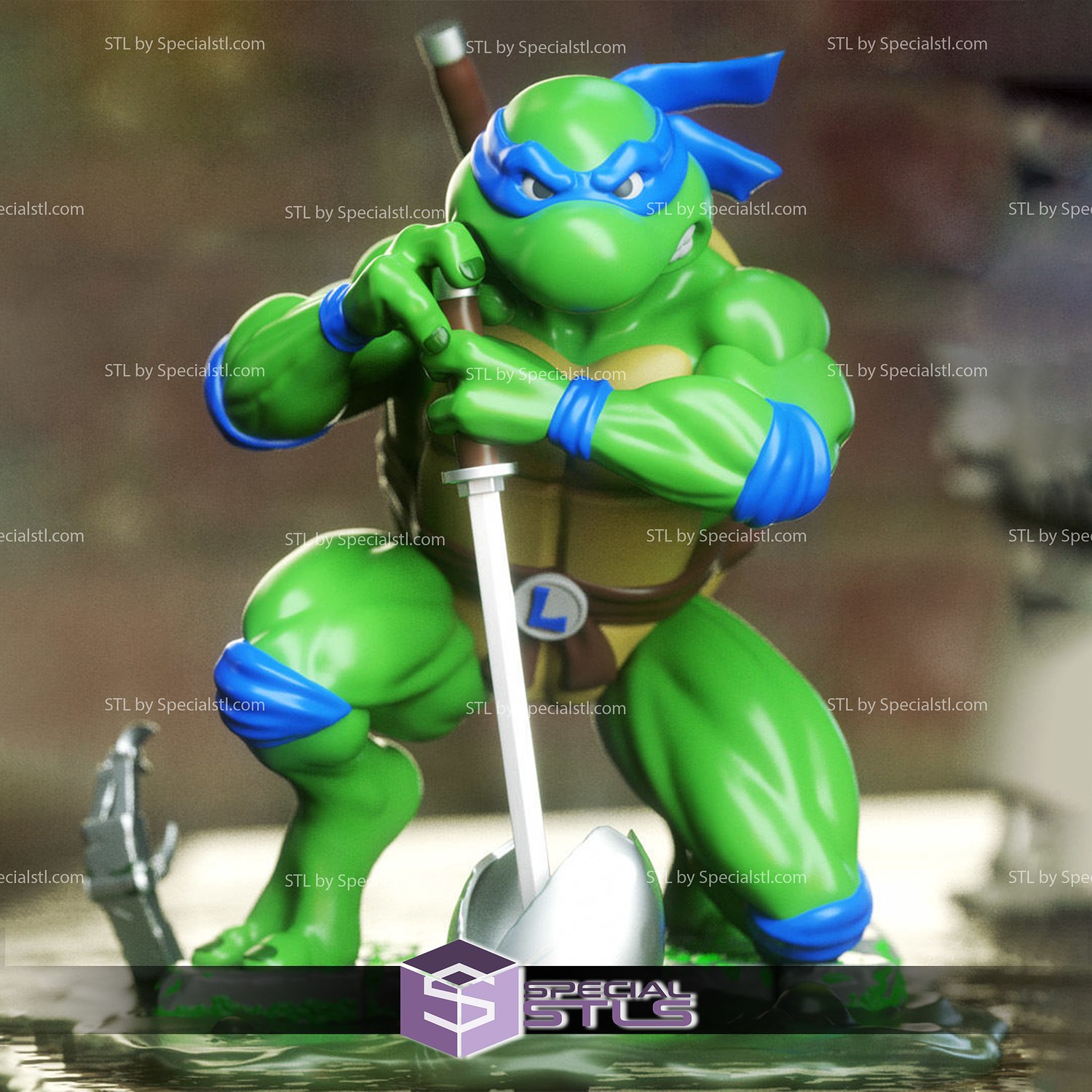 Leonardo Teenage Mutant Ninja Turtles TMNT Resin 3d Printed