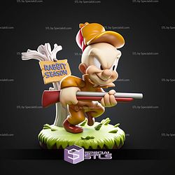 Elmer Fudd Hunting Cartoon STL Files