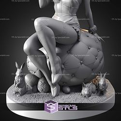 Happy Easter Girl 1 10 STL Files