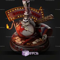 Harley Quinn Comics Version 394mm STL Files