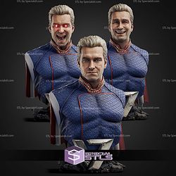 Homelander Bust 134mm Various Version STL Files