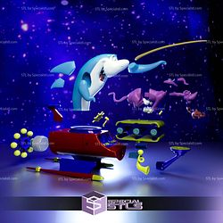JabberJaw And Buford Yogi Space Race STL Files