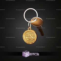 Kinji Hakari Jujutsu Kaisen Coin Keychain STL Files