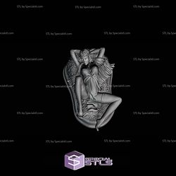 Arwen Lying STL Files Lord of the Ring