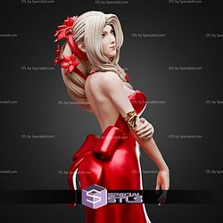 Aerith Gainsborough Red Dress STL Files