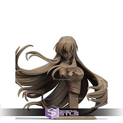 Akame Akame Ga Kill Red Bust STL Files