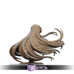 Akame Akame Ga Kill Red Bust STL Files