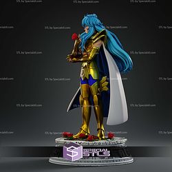 Aphrodite Of Pisces With Rose STL Files