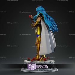 Aphrodite Of Pisces With Rose STL Files