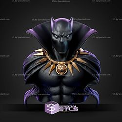 Black Panther Comics 380mm Portrait Bust STL Files