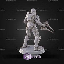 Campaign Evolved Master Chief Pose 2 STL Files