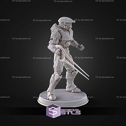 Campaign Evolved Master Chief Pose 2 STL Files