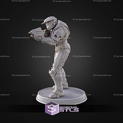 Campaign Evolved Master Chief Pose 3 STL Files