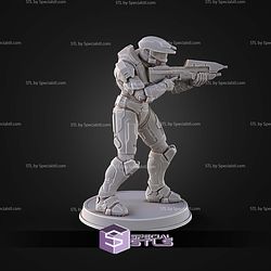 Campaign Evolved Master Chief Pose 3 STL Files