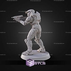 Campaign Evolved Master Chief Pose 3 STL Files