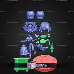 Cat Maid Chibi STL Files