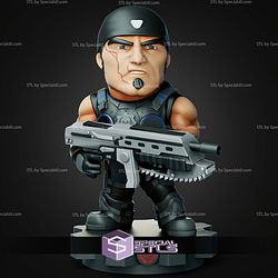 Chibi STL Collection Gears of War Marcus Fenix