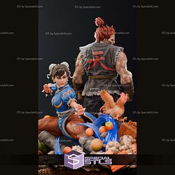 Chun Li Fun Warrior Diorama STL Files